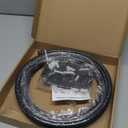 Flexible Bendable Ceiling Curtain Track, 9.8ft (3m) PVC, Metal, Plastic & Stainless Steel, Black, Ceiling Mounted