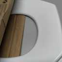 BEMIS 1955CT Commercial Open Front Plastic Toilet Seat, Heavy Duty Industrial Seat without Lid, Secure Installation for Long Lasting Use, Made in USA, Elongated, White