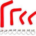 For Honda 2004-2009 CRF250R 2004-2017 CRF250X Silicone Radiator Hose Kit With Clamps Cooling Coolant Pipe Tube Hoses 2005 2006 2007