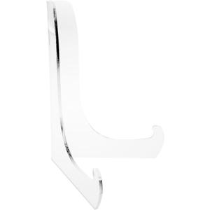 Plymor Clear Acrylic 60-Degree Angle Easel With Shallow Support Ledges, 9" H x 7" W x 5.75" D