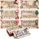 12 Pcs Christmas Money Holder for Cash Gift Wooden Christmas Money Box DIY Cash Envelope Wallet Xmas Greeting Card Holder Bulk for Xmas Decor Holiday Party Favors, 6 Styles(Classic)