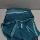 L.Z.E Teal Sheer Curtains for Living Room 96 Inches Long, Light Filtering Elegant Wave Patterned Curtains with Design, Lightweight Window Drapes for Bedroom Dining Room, Grommet Top 2 Panels Set