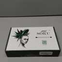 SOKU 13X6 Chocolate Brown Lace Front Wigs Pre Layered, 18 Inch Short Wavy Glueless Wigs Pre Plucked, Body Wave Synthetic Lace Front Wigs for Women