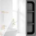 Rresyet 18" x 20" Bathroom Medicine Cabinet with Mirror Door & Adjustable Shelves, Black Metal Framed Wall Mounted Mirror Cabinet to Organize Medications, Skin Products, Beauty Tools etc