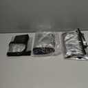 3 Pieces Thicken Clear Luggage Cover Protector, 20" 24" 28" PVC Luggage Covers for Suitcase Waterproof Dustproof Anti-scratch Travel Suitcase Covers Case for Wheeled Luggage (Clear-Black Frame)