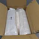 Narrow Bathroom Storage Cabinet with Wheels, 4-Tier Plastic Slim Cabinets with Adjustable Shelves for Small Spaces, Bathroom, Kitchen, Milky White