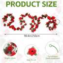 Derby Table Runner Decoration Sets Grass Table Runner and 2 Pack Rose Garlands for Derby Decor Party Favors Horse Race Decoration Home Dining Horse Racing Supplies