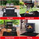 48 x 30 inch Under Grill Mats for Outdoor Grill, Double-Sided Fireproof, Oil and Waterproof Protective Mat for Grass and Deck, Outerdoor BBQ Fire Pit Fireplace Mat