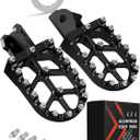 JFG RACING Dirt Bike Foot Pegs,7075 Aluminum CNC Pedals Rests for Surron Light Bee X and S/E Ride Pro S SS SR/CRF150F CRF230F 03-19/CRF250F 19-24/XR150L 15-24/KDX200 83-94-Black