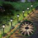 MAGGIFT 8 Pack Outdoor Solar Lights - Waterproof, Solar Pathway & Garden Lights for Yard & Patio, Solar Powered for Driveway