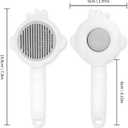 Zoocozy Cat Brush for Shedding, Dog Deshedding Brush, Pet Hair Removal Tool for Puppy Pitten(White)