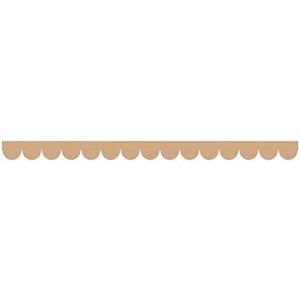 5Pack of 24 Inch Unfinished Wooden Scalloped Moulding Trim (5, 24 Inch)