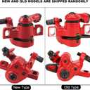 Rear Wheel Disc Brake, Metal Compact Disc Brake for 365 Electric Scooter Brake Calipers (Red)