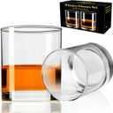 PARACITY Whiskey Glasses Set of 2, Old Fashioned Cocktail Glass, 10 OZ Whiskey Glasses, Bourbon Glasses, Rocks Glasses for Scotch, Liquor Vodka, Bourbon, Whiskey Gifts for Men, Husband, Boyfriend (Large)