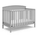 Graco Benton 5-in-1 Convertible Crib GREENGUARD Gold Certified, Converts from Baby Crib to Toddler Bed, Daybed and Full-Size Bed, Fits Standard Full-Size Crib Mattress (Pebble Gray)