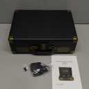 Vinyl Record Player 3-Speed Bluetooth Suitcase Portable Belt-Driven Record Player with Built-in Speakers RCA Line Out AUX in Headphone Jack Vintage Turntable (black)