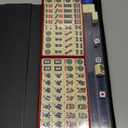 Yellow Mountain Imports Mini American Mahjong Travel Game Set with Nylon Case, Racks, Wind Indicator and Dice