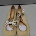 Lace up Round Toe Ballet Flats for Women Cute Slip on Soft Mary Jane Flats Casual Ballerina Shoes 8.5