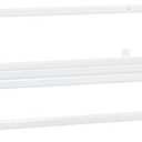 vidaXL Towel Rack White 37.4"x9.8"x8.7" Iron
