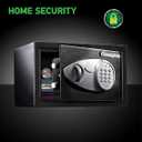 SentrySafe X055 Security Safe with Digital Keypad, 0.5 Cubic Feet (Medium), Black, Size: 0.5 Cubic Feet, 
Exterior: 13.8 inch W x 10.6 inch D x 8.7 inch H; Interior: 13.6 inch W x 8.7 inch D x 8.5 inch H; Medium 0.58 cubic foot capacity; Weighs: 14 pounds