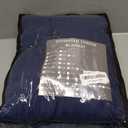 yescool Weighted Blanket for Adults (15 lbs, 48" x 72", Blue) Cooling Heavy Blanket for Sleeping Perfect for 140-160 lbs, Twin Size Breathable Blanket with Premium Glass Bead, Machine Washable