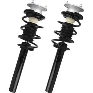 KUSATEC Front Pair Complete Struts Shock Absorber fit for 2006-2013 BMW 128i 135i 135is 325i 328i 330i 335d 335i 335is, 11374 11373 Struts with Coil Spring Assemblies