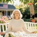 Gifts for Women, Gifts for Grandma from Granddaughter Grandson, Nana Birthday, Grandparents Day, Thanksgiving - Wind Chime Family Love Reminder for Garden, Porch, Patio Decor