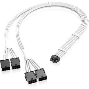 EZDIY-FAB GPU Power Sleeved Cable Extension, 16pin(12+4) 12VHPWR PCIe 5.0 Connector Male to 4X PCIE 8 PIN for RTX 3090Ti/RTX4090/RTX4080, with Pre-Installed Cable Combs-16AWG/White EZDIY-FAB GPU Power Sleeved Cable Extension, 16pin(12+4) 12VHPWR PCIe 5.0 Connector Male to 4X PCIE 8 PIN for RTX 3090Ti/RTX4090/RTX4080, with Pre-Installed Cable Combs-16AWG/White
