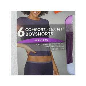 Hanes Women's 4pk Comfort Flex Fit Seamless Boy Shorts - Colors May Vary, S
