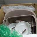 Self Cleaning Litter Box, Automatic Cat Litter Box with APP Control, Odor-Free Waste Disposal Includes Trash Bags, Large Waste Bin, Open-Top, for Multiple Cats