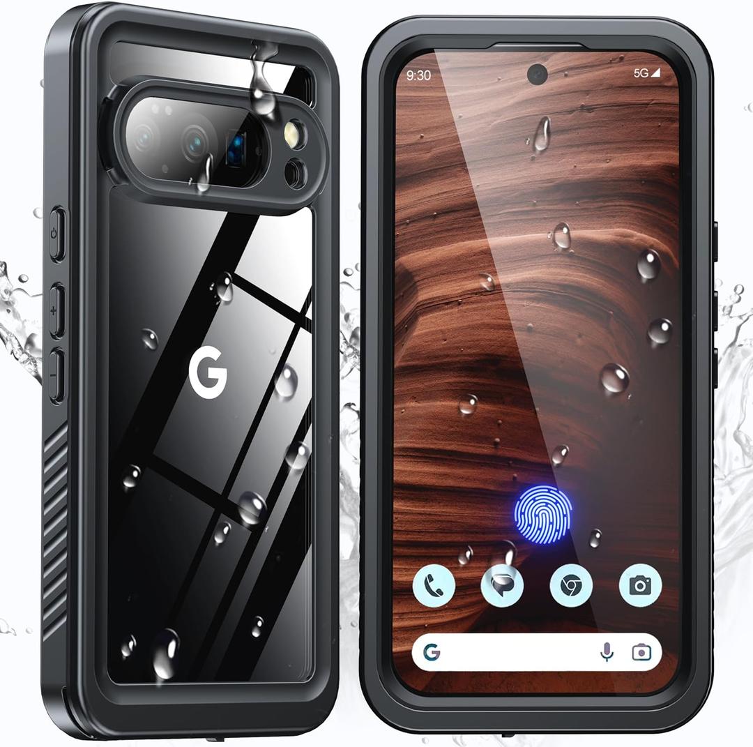 ANTSHARE for Google Pixel 10 Pro Case, IP68 Waterproof Case with [Built-in Screen/Camera Protector], 360 Full Body Sealed Protective Shockproof Front and Back Cover for Pixel 10 Pro (Black)