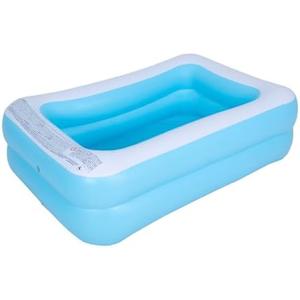 Inflatable Swimming Pool for Kids Outdoor Ground Rectangular Kiddie Pool (Max 43x34.5x13 Inch)