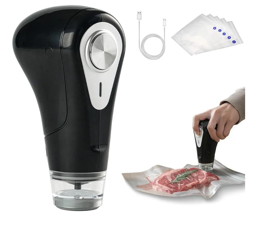 Vesta Precision Handheld Vacuum Sealer, Compact Rechargeable Food Sealer for Zipper Bags & Containers, 2000mAh Powerful 60kPa Suction Cordless Vacuum Sealer for Freshness Preservation