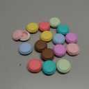 Juvale Macaron Pill Case - Macaron Jewelry Holder & Pill Box - Durable Mini Plastic Containers with Lids - 8 Colors, 1.7 in - Pack of 16