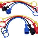 JZGRDN 8PK Hydraulic Quick Coupler Dust Cap & Plug Set Compatible with 1/4" John Deere 54D 60D 1023E 1025R 1026R 2025R 2026R 2032R 2036R 2038R 2305 2320 2720 2520 120R D120 D160 H120 H160 H165 X950R