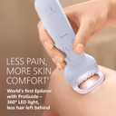 Philips Epilator Series 8000 - Cordless Wet and Dry Electric Epilator, Hair Removal for Legs and Body, with ProGuide, 3 Accessories, 60 min. Runtime, Model BRE708/00