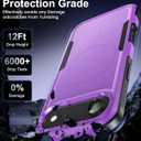 Magnetic for iPhone Air Case [Compatible with MagSafe] [Shockproof] [Heavy Duty Protection] Pocket-Friendly & Tough Non-Slip Protective Phone Cover for iPhone Air 6.5", Purple