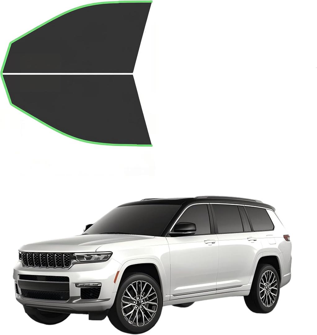 Pre Cut Window Tint for 2021-2026 Jeep Grand Cherokee L, 20% VLT Front Window Film,2-Ply Pre Cut Tint for Cars, Anti-Glare, Privacy Protection, Full UV and Heat Block - DIY Installation, Front Doors