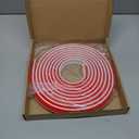 Frienda 16.4 ft X 4/5 Inch Peel and Stick Baseboard Molding Trim Flexible Self-Adhesive Wall Base Moulding Trim Quarter Round Caulk Strip TPE Protector Floor Edges Bathroom Kitchen Countertop