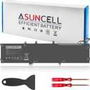 ASUNCELL 6GTPY 97WH Battery for Dell XPS 15 9550 9560 9570 7590 Precision 5510 5520 5530 5540 Vostro 7500 7590,Replacement 4GVGH GPM03 M2X4 5XJ28 05XJ28 5D91C 1P6KD P56F P56F001 P56F002 11.4V