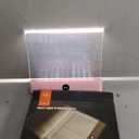 Smart Flat Book Lights for Reading at Night, Eye Caring Clear Panel Flat Book Light, Rechargeable Clear Full Page Panel Books Lamp with 3 Colors and Timer, for Home Bedroom School Dorm