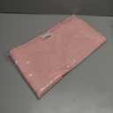 Women's Knit Wide Leg Pants, Cable Pattern, Elastic Waist, Pink, One Size