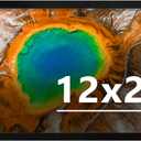 12x24 Picture Frame for Wall Display, 12x24 Black Picture Frame with Shatter Resistant Plexiglass, Stable and Sturdy 12 x 24 Poster Frame for Wall Display, Handpicked Gift Collection, 1 Pack