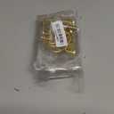 CHICTIE Gold Shower Curtain Hooks, Rustproof Shower Curtain Rings for Bathroom, Metal Shower Hooks for Shower Curtain Rod, Modern Decorative Shower Curtain Hangers Set of 12, Round Heavy Duty Design