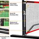 Hoverphenix 10FT Mini Pickleball Net, 4FT Adjustable Height Dink Training Rebounder Net with Paddles Set of 2, Pickleballs and Carry Bag for Outdoor Indoor Driveway Game, Easy Setup