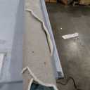 LR Home 6ft Round Indoor Wool Area Rug for Home Decor | Rugs for Living Room, Bedroom, Playroom, Entryway, Office | Hand Woven Modern Farmhouse Large Boho Area Rug for Room Decor | Ivory/Teal