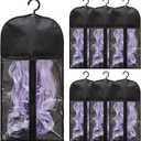 6-Pack Hair Extension Holder - Wig Storage Bags with Hanger for Multiple Wigs, Dust-proof, Ideal for Hair Extensions & Accessories