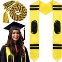 80 Inch Teacher Graduation Stole Sash Honor Cord Class of 2026 Teacher Stole Yellow Crayon Black White Composition Sash Gifts for College Seniors Graduate(Crayon)
