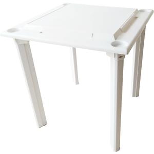 Bene Casa - Indoor & Outdoor Domino and Game Table Includes Domino and Scrabble Tile Racks and Cup Holders - Table Legs are Removable for Easy Storage - Mesa de Juego