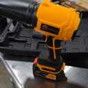 Leaf Blower Cordless, Handheld Leaf Blower with Battery and Charger, Handheld Leaves Blower Dryer Air Blowers for Patio Cleaning (Orange)